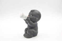 PIEPER POUET SQUEAKY: LAFLEX BEBE BABY BLACK AFRICAN - L=20 - ***  1963 - Rubber - Vinyl - Schlümpfe