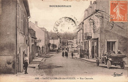 St Germain Des Fossés * La Rue Centrale * Automobile Voiture Ancienne - Autres & Non Classés