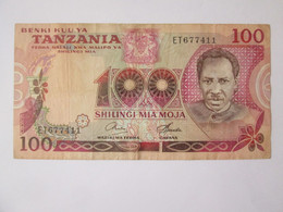 Tanzania 100 Shilingi 1977 Banknote,see Pictures - Tansania