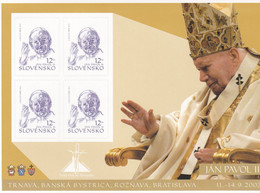 Visita Di SS Papa Giovanni Paolo II In Slovacchia - Blocks & Sheetlets