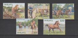 Vanuatu 2002 Chevaux 1126-30, 5 Val ** MNH - Vanuatu (1980-...)