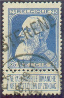 N°76 - 25 Centimes Bleu Annulé Par La Griffe De STEKENE - 20715 - 1905 Barbas Largas