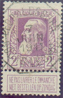 N°80 - 2 Francs Violet Obl. Télégraphique  De LEOPOLDSBURG BOURG-LEOPOLD​​​​​​​ - 20718 - 1905 Barbas Largas