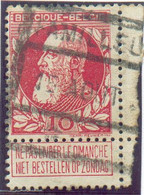 N°74 - 10 Centimes Rouge Obl. Ferroviaire De FAMILLEUREUX  - 20721 - 1905 Barbas Largas