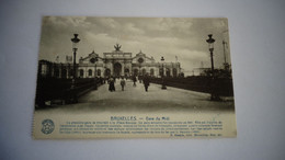 BRUXELLES Gare Du Midi Animée Brussel Brussels België Belgique Carte Postale Post Card - Chemins De Fer, Gares