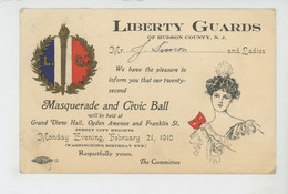 U.S.A. - NEW JERSEY - Masquerade & Civic Ball On February 21st, 1910 By The Committee Of LIBERTY GUARDS OF HUDSON COUNTY - Altri & Non Classificati