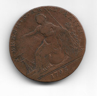 Jeton Demi Penny De Glamorgan 1795 - Monarquía/ Nobleza