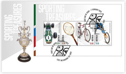 AUSTRALIA 2023 Brabham Formula One, Cawley,Racquet,Tennis,Opperman,Tour De France,Bike,Cycle,Wheelchair (**) MS FDC - Briefe U. Dokumente