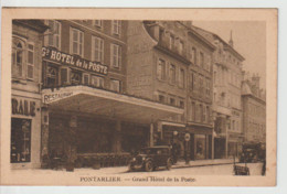 25 – PONTARLIER – Grand Hôtel De La Poste – CP Sépia – Non Circulée – Edit. Mme Faivre - Pontarlier