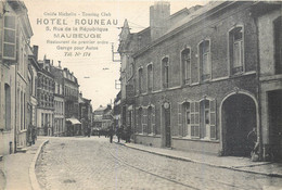 CPA 59 Nord MAUBEUGE Hotel ROUNEAU - 5 Rue De La République Guide Michelin Touring Club Restaurant Garage - Maubeuge