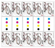 AUSTRALIA 2023 Hubert Opperman’s “Tour De France” Model Bike, BICYCLE,Cycle, Museum (**) Gutter Strip Of 10 MNH - Unused Stamps