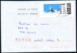 France - Mon Timbre En Ligne - Lettre Du 09-03-2011 - Faciale 0.58€ - Printable Stamps (Montimbrenligne)