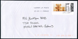 France - Mon Timbre En Ligne - Lettre Du 12-03-2011 - Faciale 0.58€ - Timbres à Imprimer (Montimbrenligne)