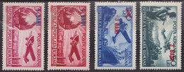 Aviation - ROUMANIE - Timbres De 1948 Surchargés - N° 59-59a-59b-60 ** - 1952 - Unused Stamps