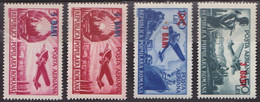 Aviation - ROUMANIE - Timbres De 1948 Surchargés - N° 59-59a-59b-60 ** - 1952 - Neufs