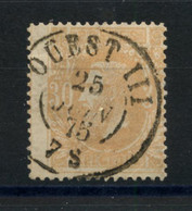 BELGIQUE - COB 33 30C OCRE DOUBLE CERCLE D'AMBULANT OUEST III - 1869-1883 Leopold II.