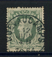 BELGIQUE - COB 30 10C VERT PERCEPTION SIMPLE CERCLE QUEVAUCAMPS - 1869-1883 Léopold II