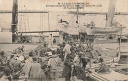 La Pallice Rochelle * Embarquement De Blessés Allemands Pour L'ile De Ré * 15 Septembre 1914 * Cachet Militaire Hôpitaux - La Rochelle