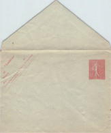 FRANCE - Envelope 10 Cts 1907 Unc Mi #U29a - Prêts-à-marquer