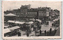 BELGIQUE -  Hannut - Grand Place - Marché - Tres Animé  - Carte Postale Ancienne - Hannut