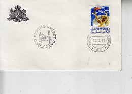 SAN MARINO 1978 - Sassone  1012  Su Lettera  -  Diriitti Uomo - Ski Nautique