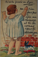 [-30%] FANTAISIE à Système - LYON - Nas Tu Jamais Vu LYON - Lapin Skateboard - Carte Postale Ancienne - Mechanical