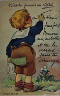 FANTAISIE à Système - N'as Tu Jamais Vu VITTEL - Enfant Culotte - Carte Postale Ancienne - Mechanical