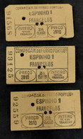 C5 /1 - Bilhetes * Tickets * Espinho - Francelos * Porto * Companhia Caminhos Ferro * Portugal - Europa