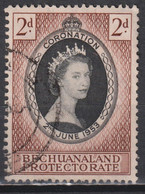 Timbre Oblitéré Du Bechuanaland De 1953 N°92 - 1885-1895 Crown Colony