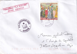 LETTRE. MAYOTTE. 976 CHIRONGUI CDIS. PATROUILLEUR LA RIEUSE - Cartas & Documentos