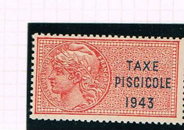 Taxe Piscicole - 1943 - Neuf Avec Petite Trace De Charniere - TTB - Zegels