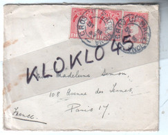 Enveloppe Seule From  Irlande Eire Irland Ierland 3 Timbre Stampple Pinsin 1 - Cachet CROSS UI MAOW FIONA - Covers & Documents