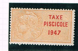 Taxe Piscicole - 1947 - Neuf Avec Petite Trace De Charniere Numeros Bleus Au Verso - TTB - Zegels