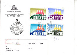 SAN MARINO  1977 -   Sassone  975/7 - -A 154 - - Cartas & Documentos