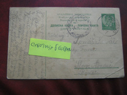 Post Card -railway Stamp-subotica Beograd - Storia Postale
