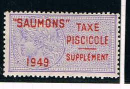 Taxe Piscicole - 1949 Supplément Saumons - Neuf Sans Charniere  - TTB - Zegels