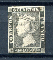 1850.ESPAÑA.EDIFIL 1*.NUEVO.DICTAMEN GRAUS.POSICION 1.CATALOGO 650€ - Nuevos