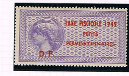 Taxe Piscicole - 1949 Petits Permissionnaires - Neuf Sans Charniere  - TTB - Zegels