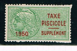 Taxe Piscicole - 1950 Supplément - Neuf Sans Charniere - TTB - Zegels