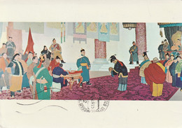 Mongolia Paintings "In The Court Of The Khan" Paying Taxes Or Bringing Gifts - Mongolië