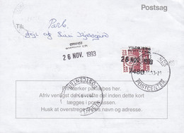 Denmark Regning Manglende Porto Bill TAXE Postage Due Kenya Line Cds. ØRNHØJ POSTEKSP. (LP) 1994 Postsag (2 Scans) - Lettres & Documents