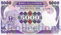 UGANDA 5000 SHILLINGS 1986 PICK 24b UNC - Oeganda