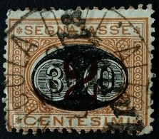 Italie Italy Italia 1890 Taxe Postage Due Segnatasse Surchargé Overprinted Soprastampati 30 Yvert 24 O Used - Postage Due