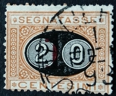 Italie Italy Italia 1890 Taxe Postage Due Segnatasse Surchargé Overprinted Soprastampati 20 Yvert 23 O Used - Segnatasse