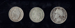 2e EMPIRE NAPOLEON III TETE LAUREE - 20 CTS 1867A TB - 1867BB TB+ -- 50 CTS 1867BB B - Andere & Zonder Classificatie