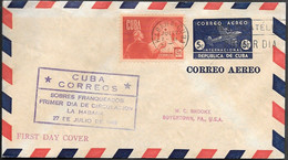 Cuba FDC Cover 1949. Aerogramme - Covers & Documents