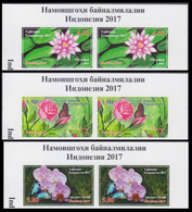 2017 Tajikistan  764b-766bx2+Tab Butterflies / Flowers 50,00 € - Orchidee
