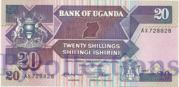 UGANDA 20 SHILLINGS 1987 PICK 29a UNC - Ouganda