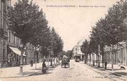 FRANCE - 08 - CHARLEVILLE MEZIERES - Boulevard Des Deux Villes - J Winling édit - Carte Postale Ancienne - Charleville