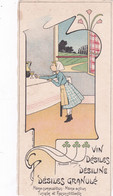 MENU DESILINE (illustrateur  ART NOUVEAU Signé Mourgue Frères) - Imprimerie Minot Paris - Menus